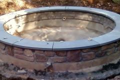 Curved Bluestone Spa Coping