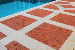 Blue Thermal Paving Bands & Pool Coping