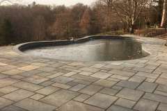 Curved Coping and Full Color Pool Deck