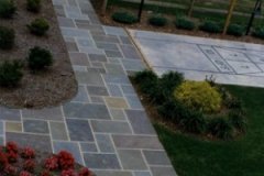 Diamond Cut Paving Pattern Walkway