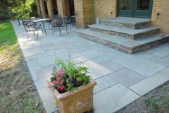 Full Color Patio & Steps with Colonial Stone Risers