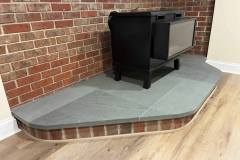 Custom Cut Bluestone Hearth