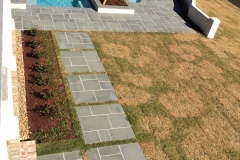 Thermal Bluestone Pads Leading to Pool Deck