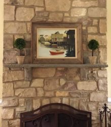 Rocked Edge Mantle & Corbels