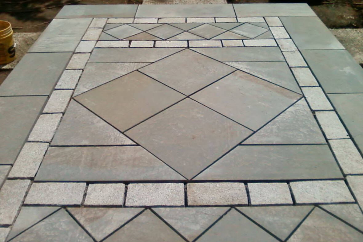 Typical Bluestone Paving Patterns | Robinson Flagstone Supplier
