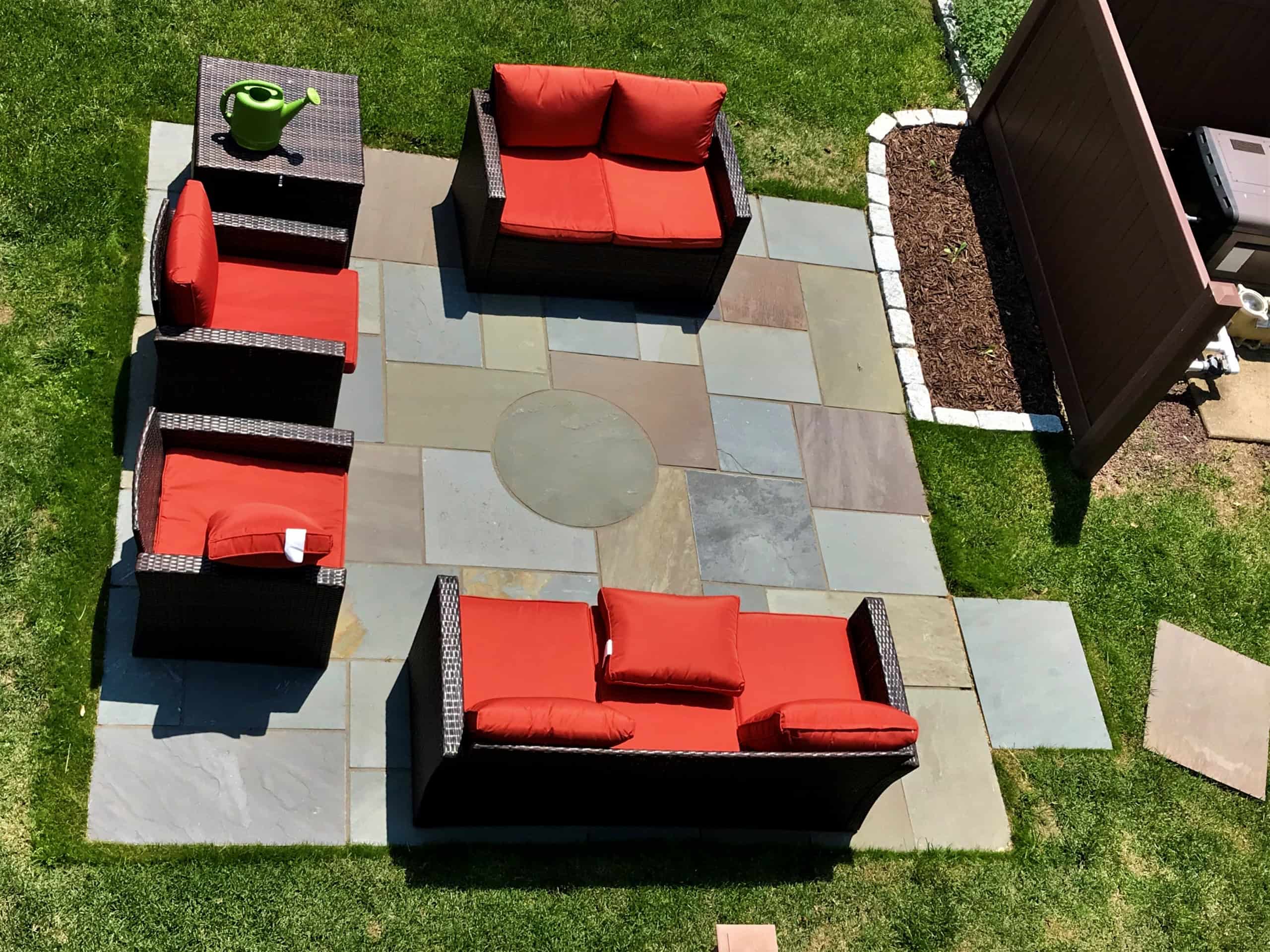 Full color range, natural cleft bluestone